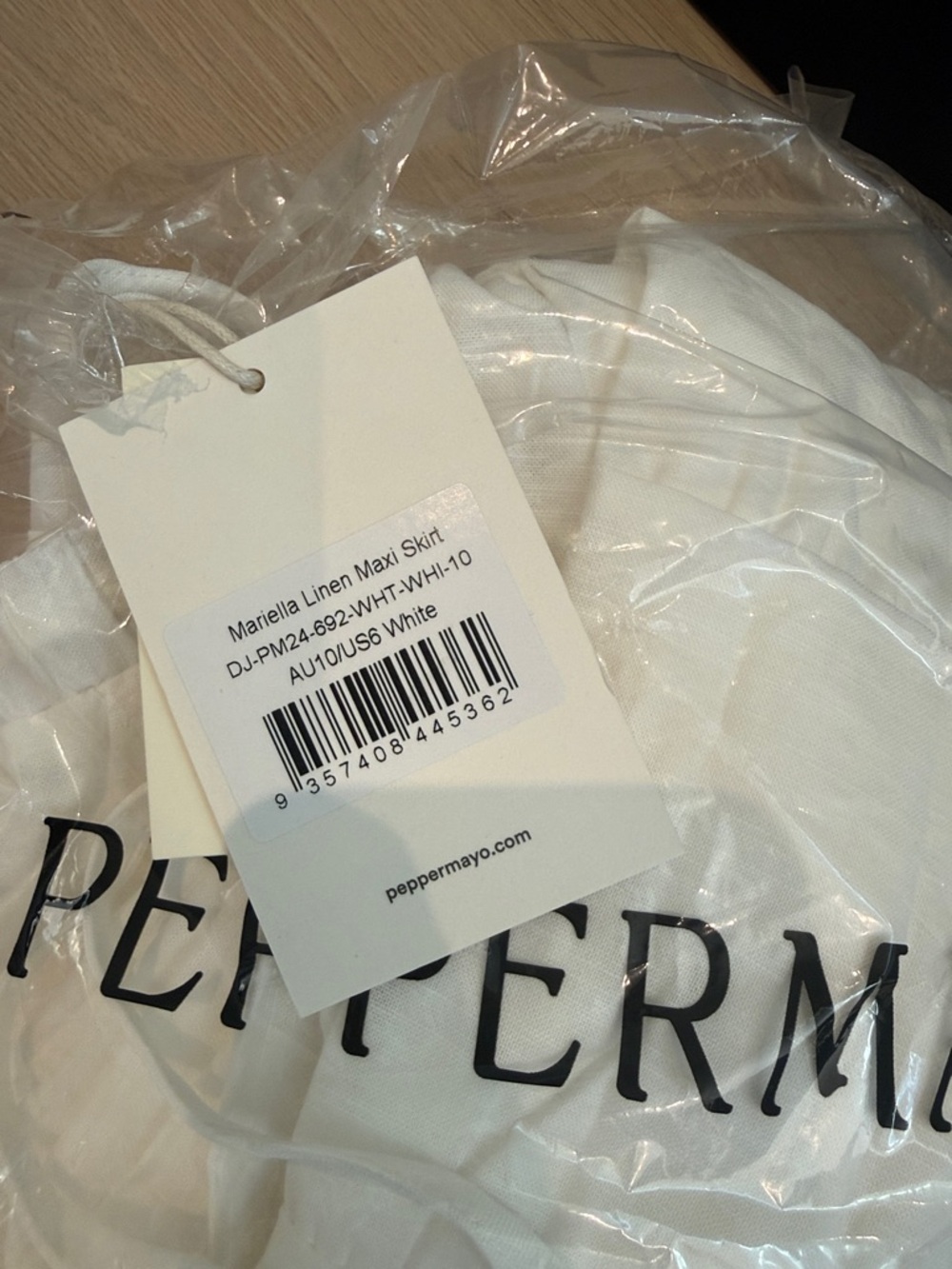 Peppermayo Mariella Linen Maxi Skirt - White - Picture 5 of 5